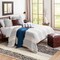 Tiwari Home 92" Blue and Beige Rustic Striped Bedding Set - Full or Queen Size